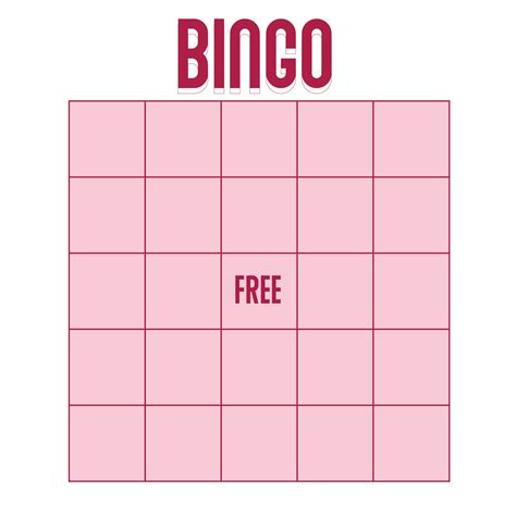 Bingo Template .